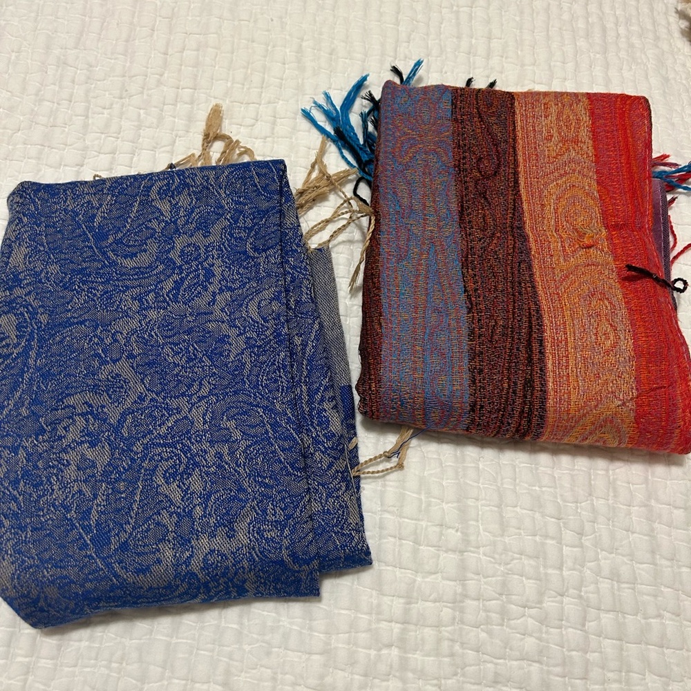 Great condition fabric scarfs